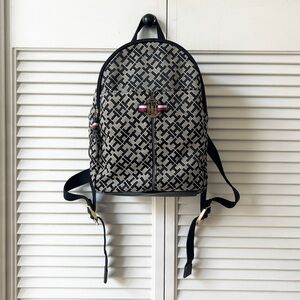 🛑LAST CHANCE🛑 Tommy Hilfiger Mini Backpack Bag Purse Neutral Logo Monogram
